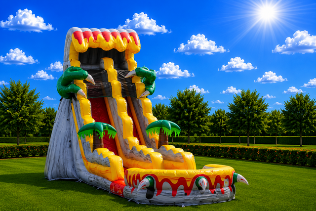 20' T-Rex Water Slide with pool
