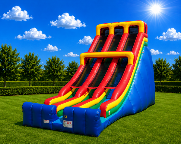 28' Giant dual lane slide Dry Only