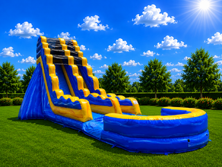 15' Melting Arctic water slide with pool