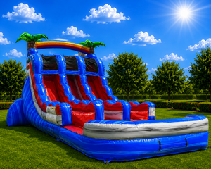 16' Baha Waterslide dual lane with splash landing