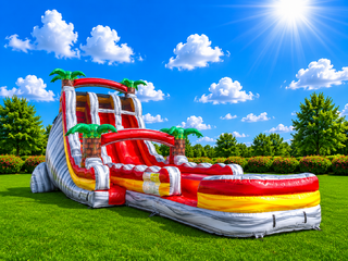 20' Fire Island Water Slide with pool
