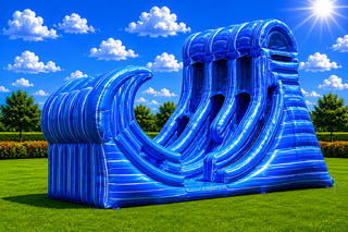 20' Rampage Dual Lane Water Slide