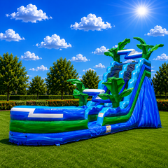 20' Tropical Paradise water slide with pool