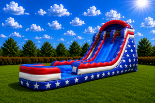 22' Freedom Water slide Dual Lane with Pool