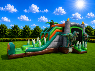 Dino Combo bounce house with slide