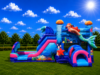 Mermaid Bounce House with Slide