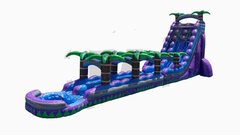 Purple Crush 28' Dual lane Slide with slip N slide