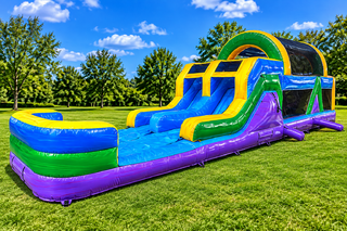 Retro Racer 46' Obstacle Course with slide