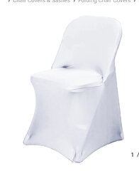 White Spandex Chair Cover 