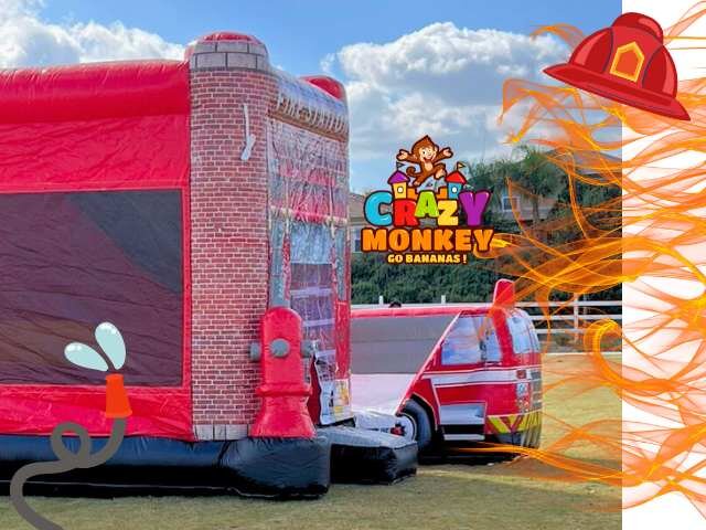 Fire Station Combo Rental | Crazy Monkey Inc