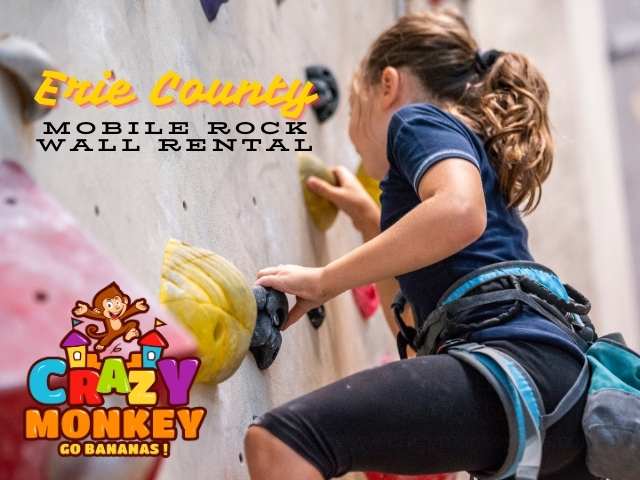 Mobile Rock Climbing Wall Rental Erie County, PA | Crazy Monkey Erie