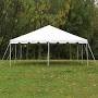 Our tents can only be set up on grass - Size is 20 X 20