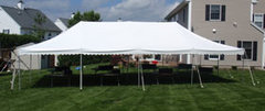 Our tents can only be set up on grass - Size is 20 X 40