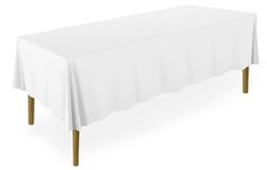 6' White Table Linen