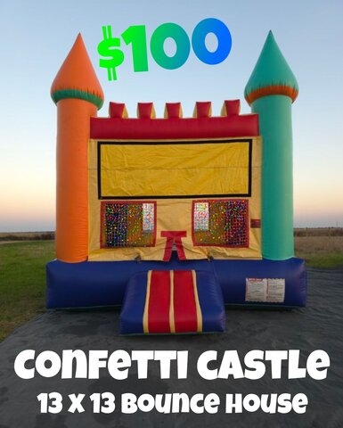 Confetti Castle Bounce House