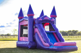 Cotton Candy Castle Bounce & Slide