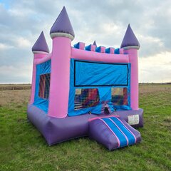 Pink Ice Castle Bounce House 