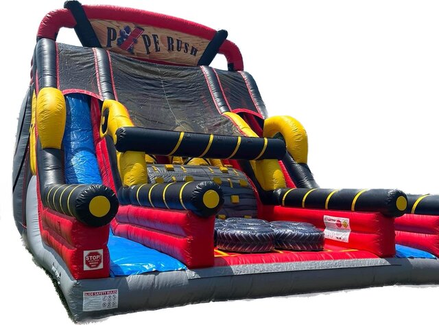 Pipe Rush Obstacle Course Slide