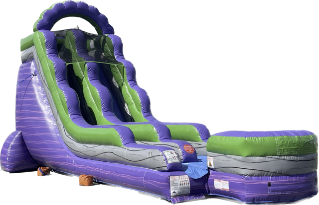 18 Foot Purple Marble Water Slide 