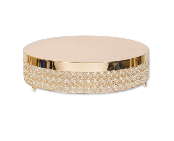 16inch Gold and Crystal Cake Stand