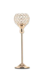 14' Gold Crystal Candle Holders Centerpiece