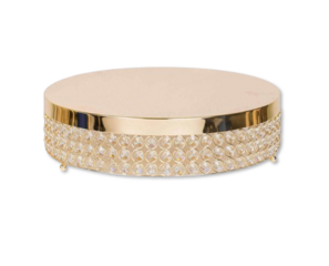 16' Gold/Crystal Cake Stand