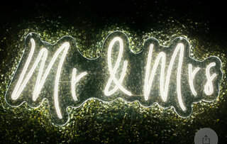 16' x 6' (Mr and Mrs) Neon LED Warm White