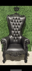 All Black Throne Chair