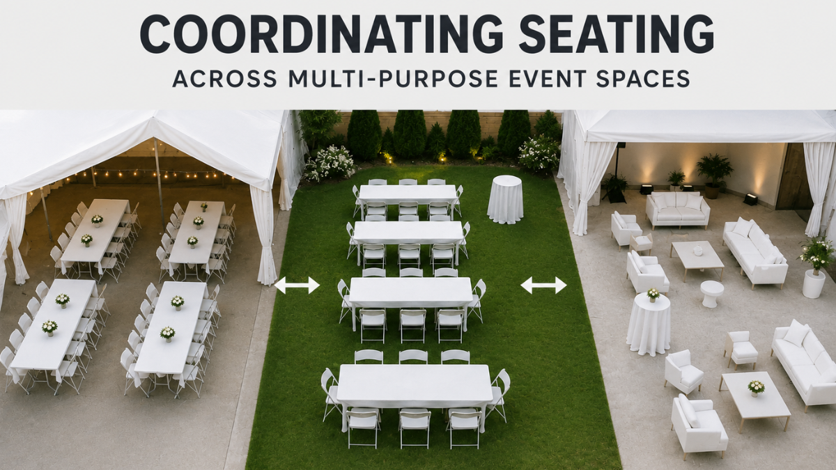 Multi-space event seating coordination