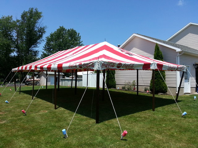 Stripped Party Tent Rentals