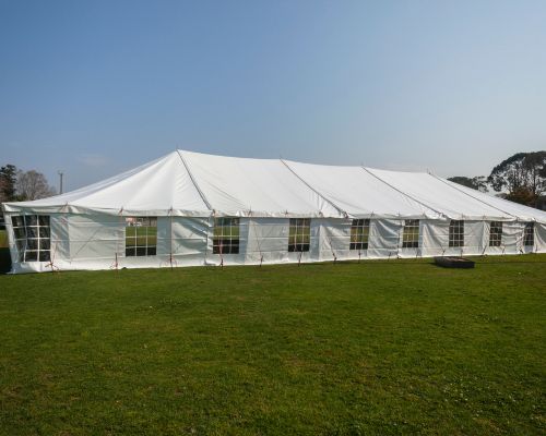 White tent at fall event