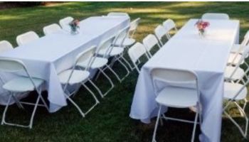 Table and Chair Rentals Lake Ariel