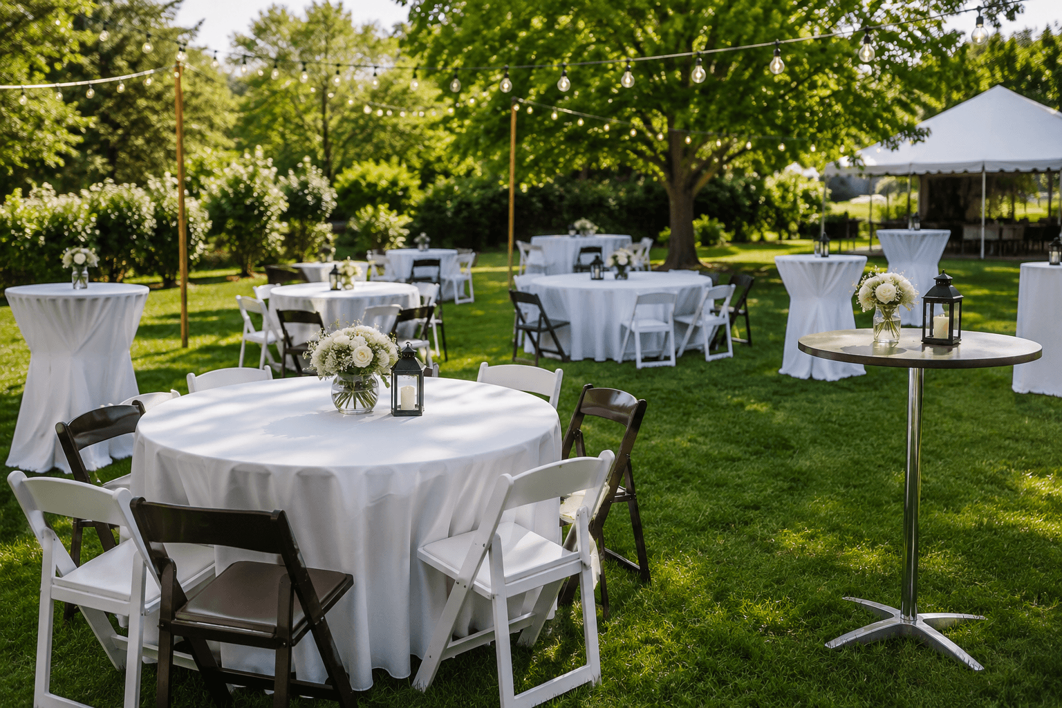outdoor table layout planning spring events