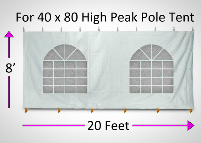 20' Windowed Sidewall Section (8')