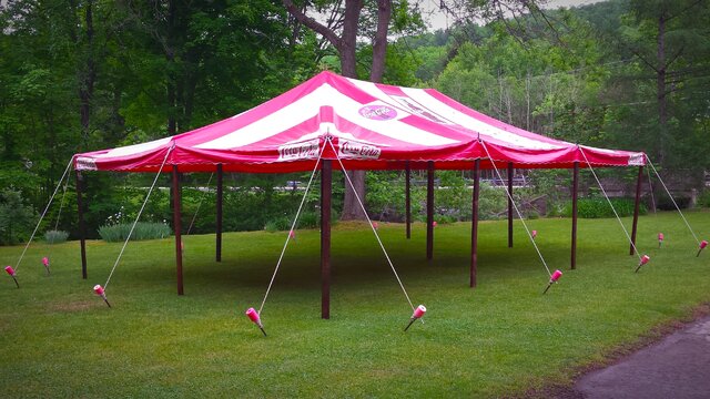 20 x 30 Red And White Vintage Coca-Cola Carnival Tent