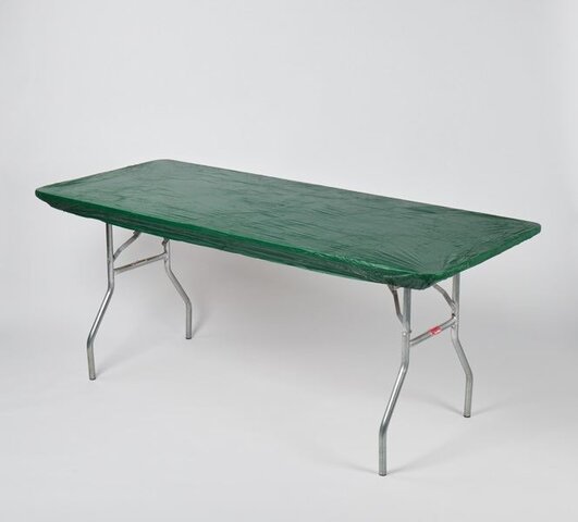 Green 8' Banquet Fitted Table Cover