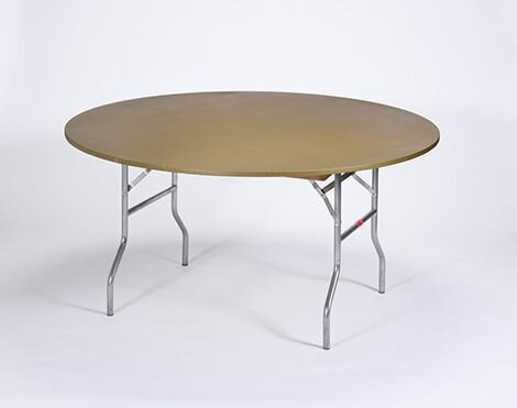 Metallic Gold 5' Round Fitted Table Cover