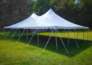 30 x 45 White High Peak Pole Tent