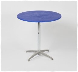 Blue 36' Round Fitted Table Cover
