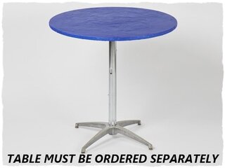 Blue 36' Round Fitted Table Cover