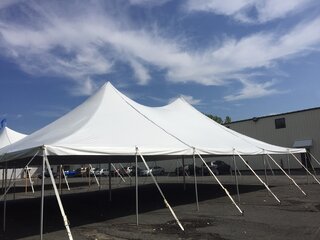 40 x 60 White High Peak Pole Tent