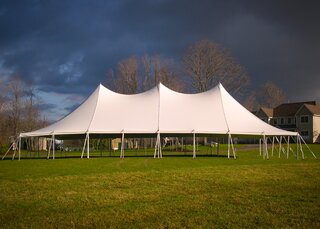 40 x 80 White High Peak Pole Tent