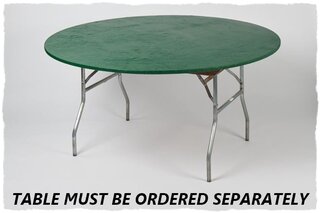 Green 5' Round Fitted Table Cover