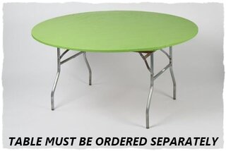 Lime Green 5' Round Fitted Table Cover