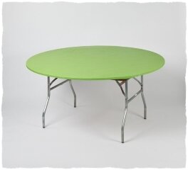 Lime Green 5' Round Fitted Table Cover