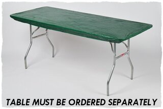 Green 8' Banquet Fitted Table Cover