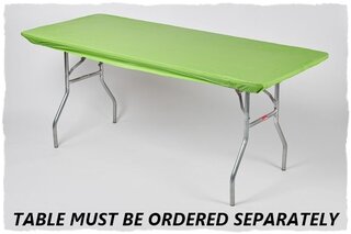 Lime Green 8' Banquet Fitted Table Cover