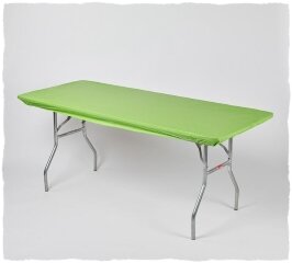 Lime Green 8' Banquet Fitted Table Cover
