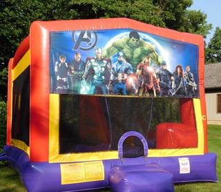 Avengers Bounce House Slide Combo