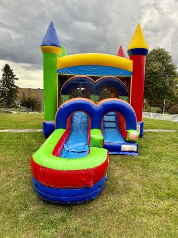 Crayola Castle Water Slide Bounce House Combo 